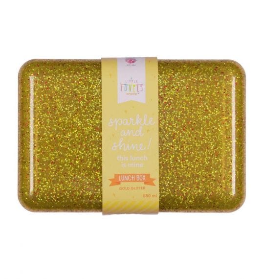 Lunchbox glitter goud 4