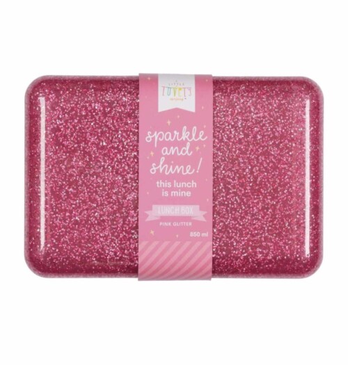 Lunchbox glitter roze4