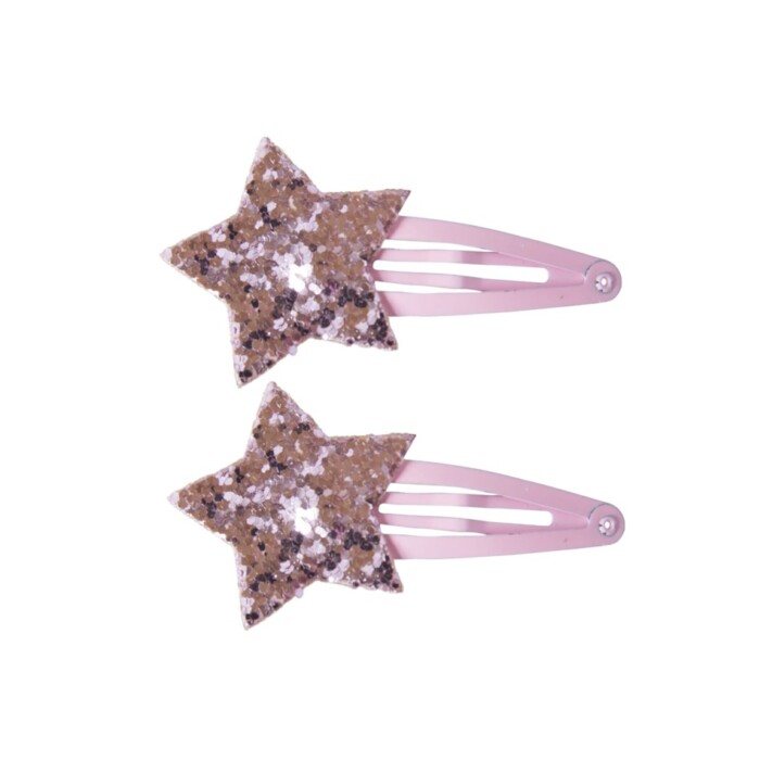 Haarspeldjes - glitter sterren (3)