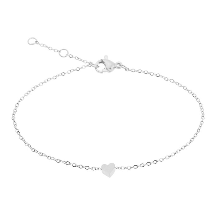 Armbandje - Only for you - hartje - zilver plated (1)