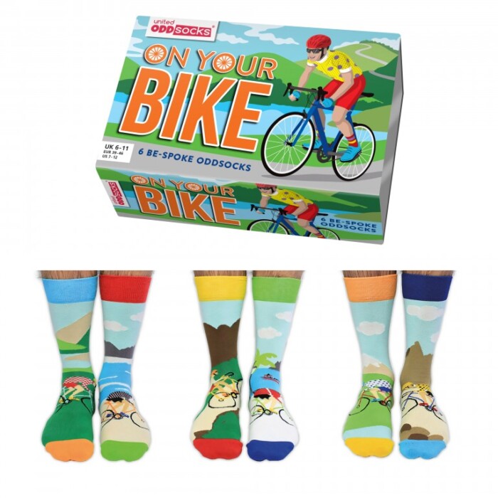 Kadoset 3 paar sokken - On your bike