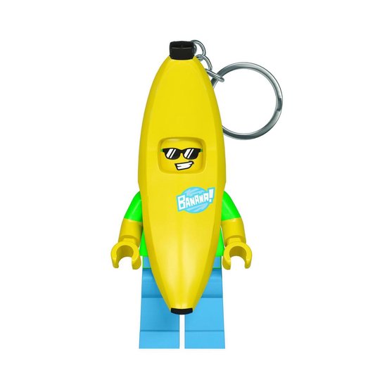 Lego sleutelhanger met led lampje - banana man