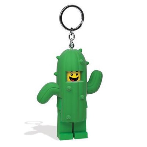 Lego sleutelhanger met led lampje - cactus man
