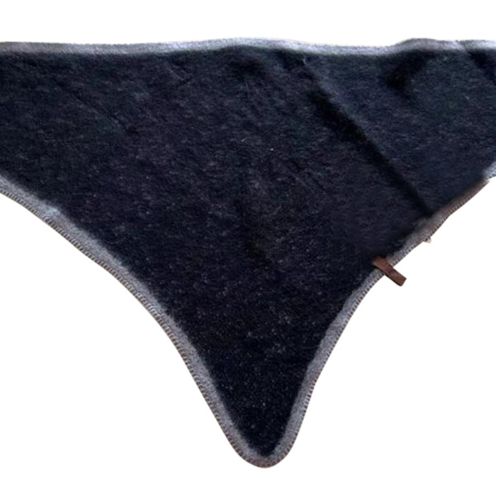 Sjaal Nina 15 - zwart met grijze rand (2)