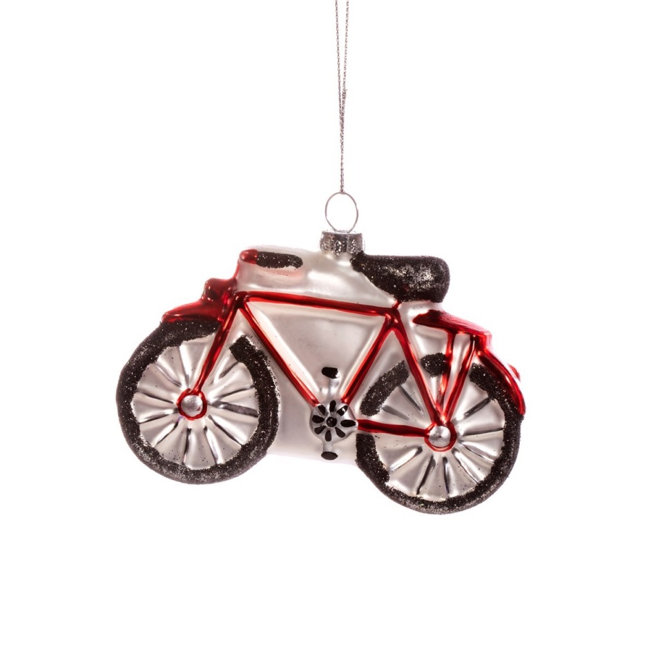 Kerstbal - rode fiets