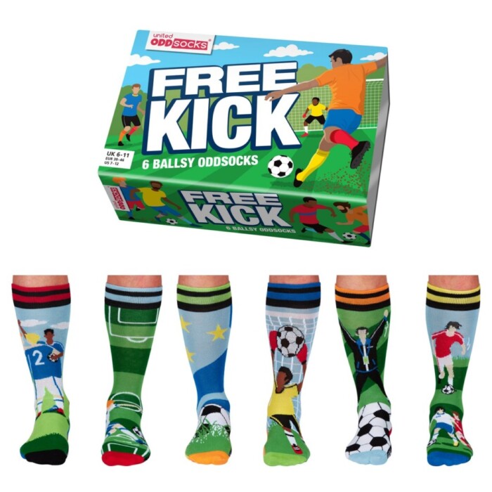 Kadoset met 3 paar sokken voetbal - Kick it