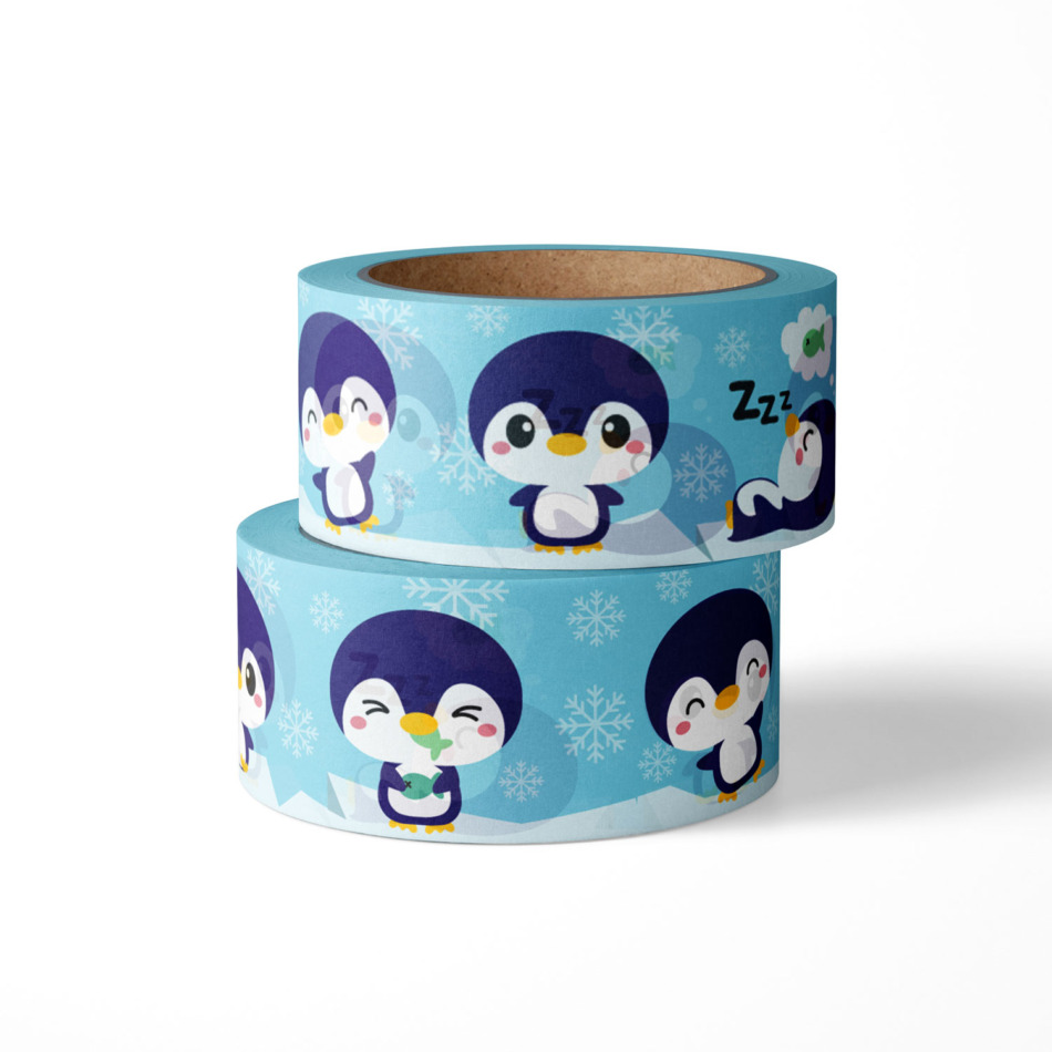 Washi Tape Studio Inktvis - Pinguïn