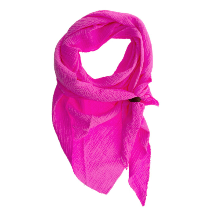 Sjaal Lot 83 - Yara fluo roze