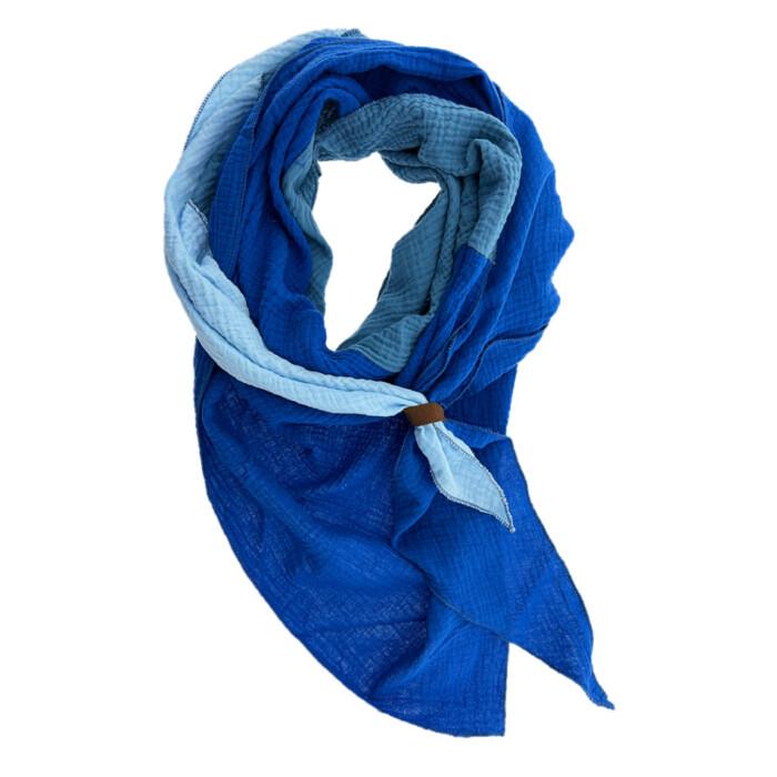 Sjaal Lot83 - Yara blauwtinten