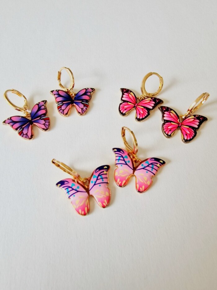 oorbellen vlinders