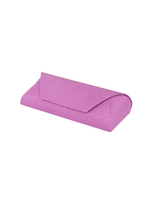 Brillendoos geometrische enveloppe met magnetisch slot - barbie roze (1)