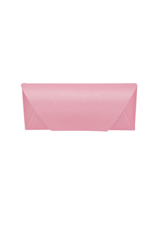Brillendoos geometrische enveloppe met magnetisch slot - licht roze