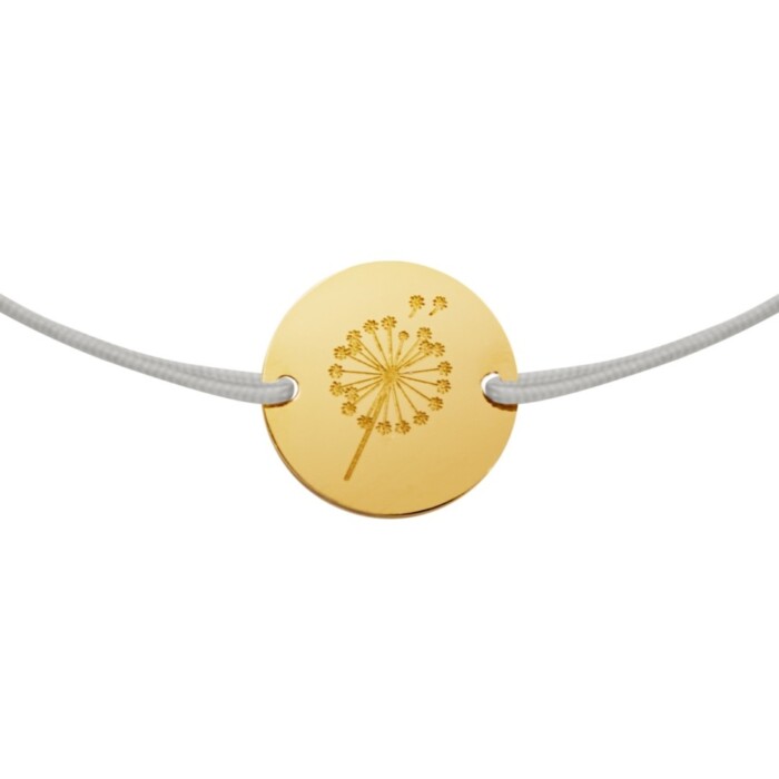 Armband glanzend goud- flowers of love - Gingkgo