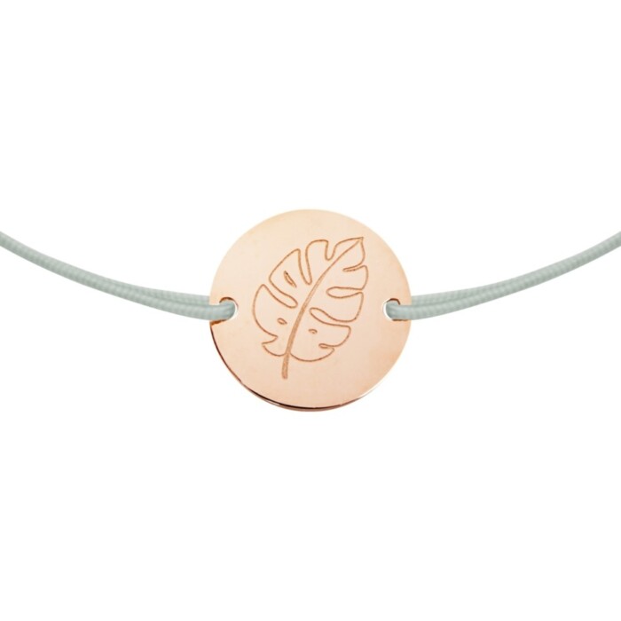 Armband rose goud - flowers of love - Monstera