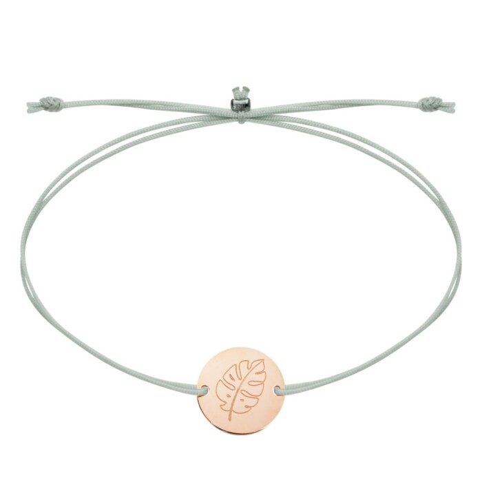 Armband rose goud - flowers of love - Monstera