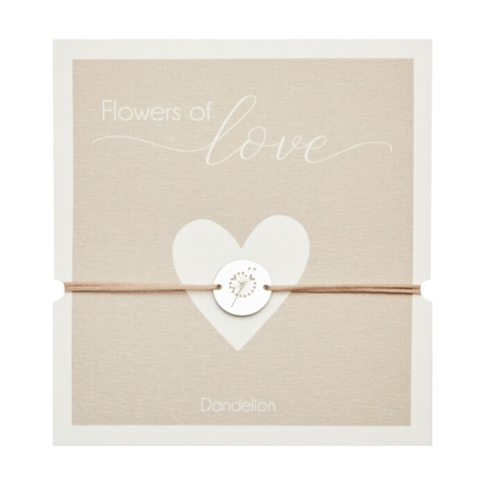 Armband zilver- flowers of love - Pluisbloem