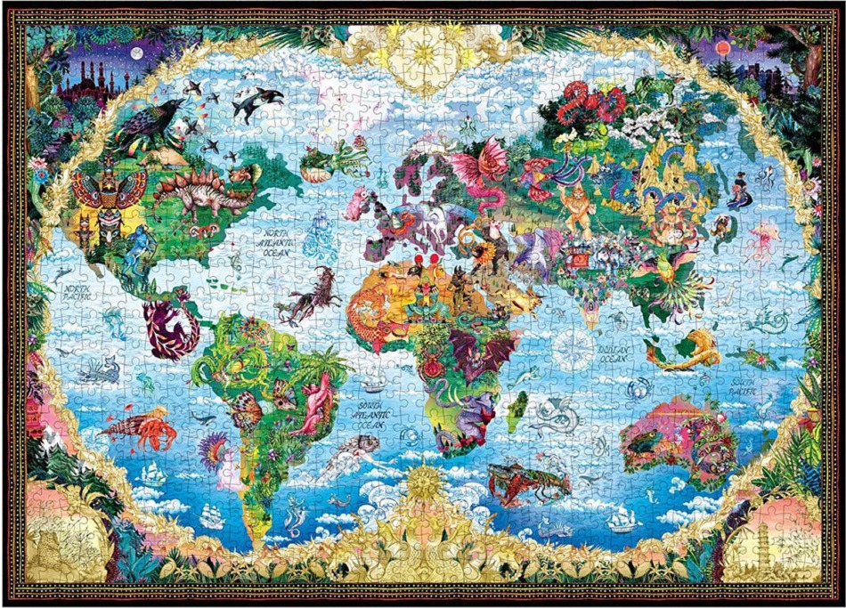 Puzzel 1000 stukjes - the mythical world 1