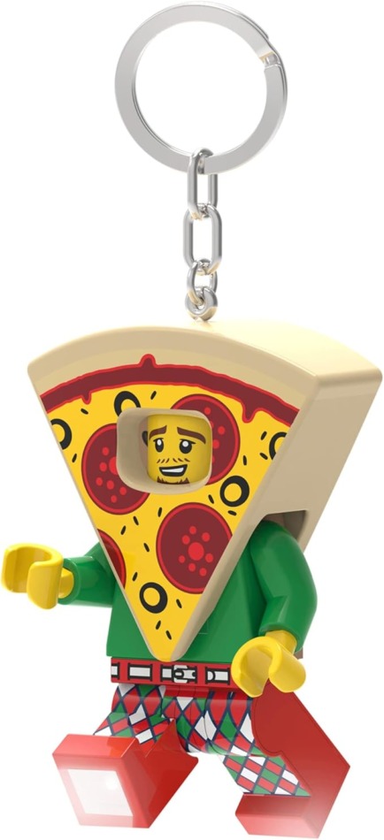 Lego sleutelhanger met led lampje - Pizza man