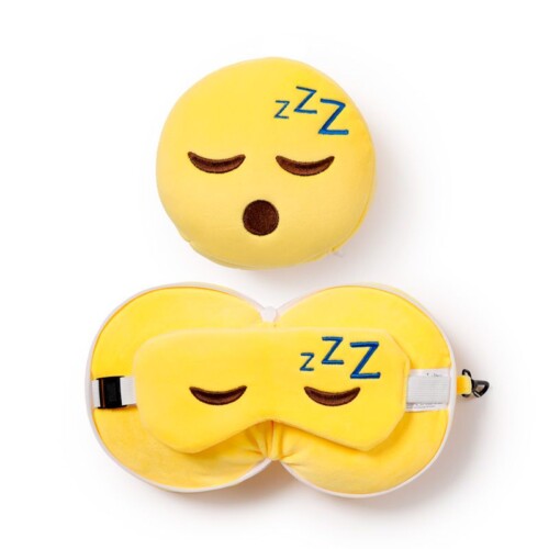 Relaxeazzz kussen en slaapmasker – Smiley zzz