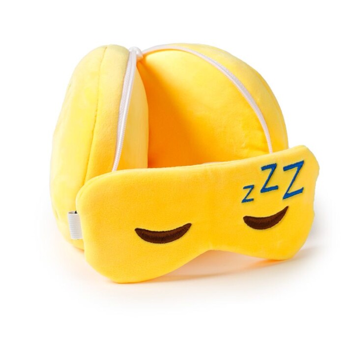 Relaxeazzz kussen en slaapmasker – Smiley zzz