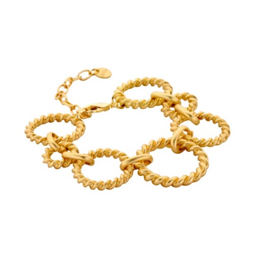 Armband met grote ronde schakels 54297