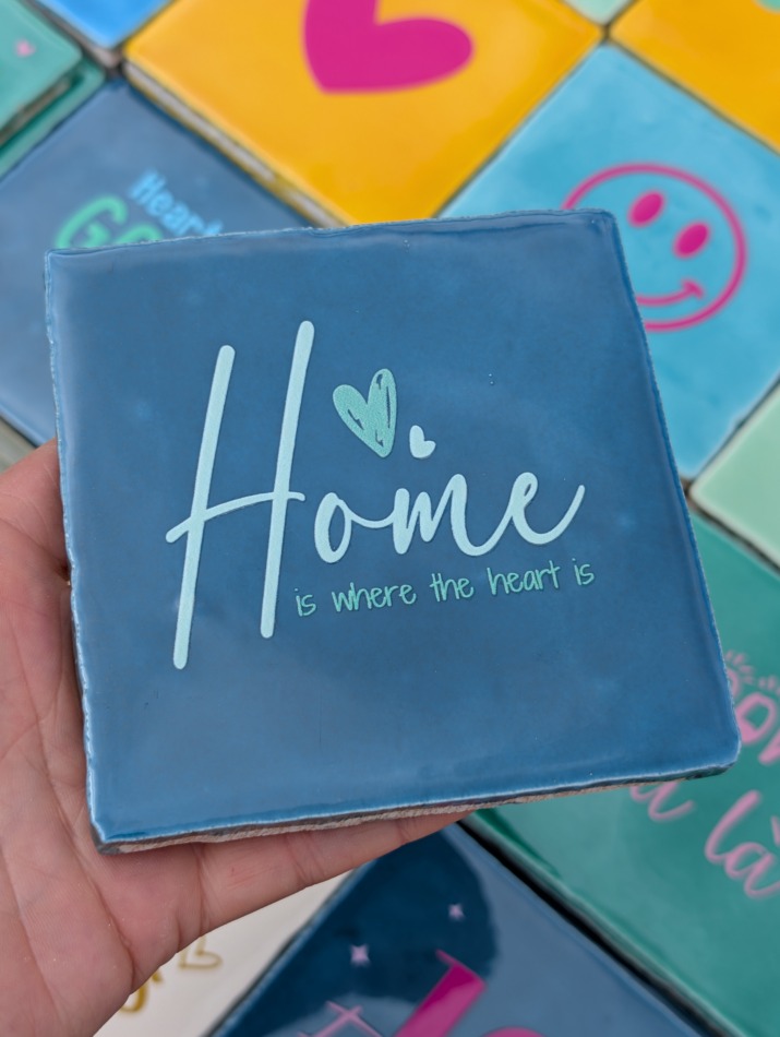 Tegel - Home is where the heart is - Teal met mint