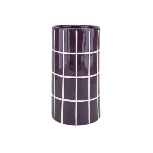 Aubergine tegelvaas