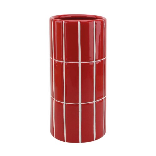 Rode tegelvaas