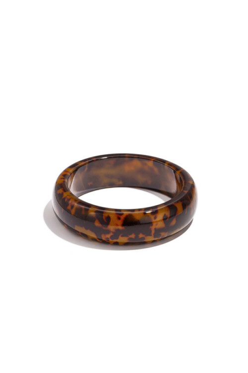 Armband in hars - bruintint