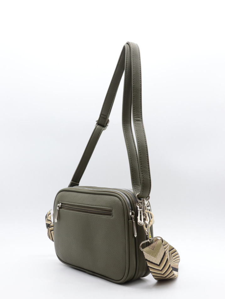 Rechthoekige handtas cross body – Kaki